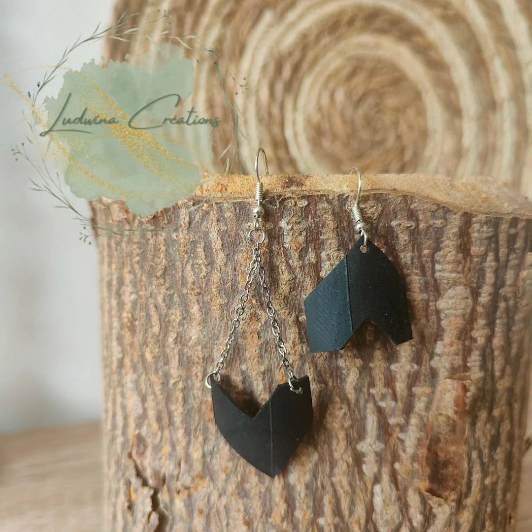 Boucle d'oreilles asymétrique