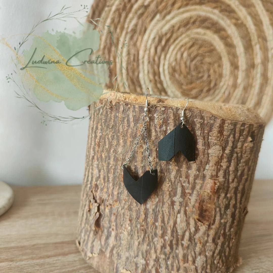 Boucle d'oreilles asymétrique