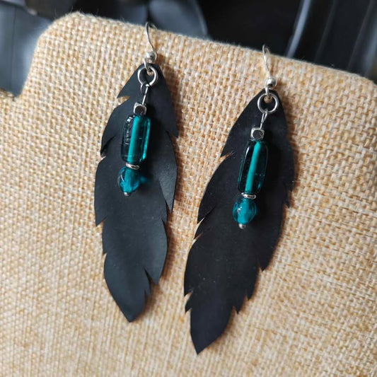 Boucle d'oreilles Plumes