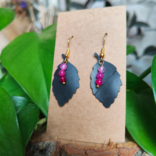 Boucles d'oreilles feuilles