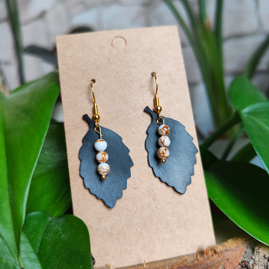Boucles d'oreilles feuilles
